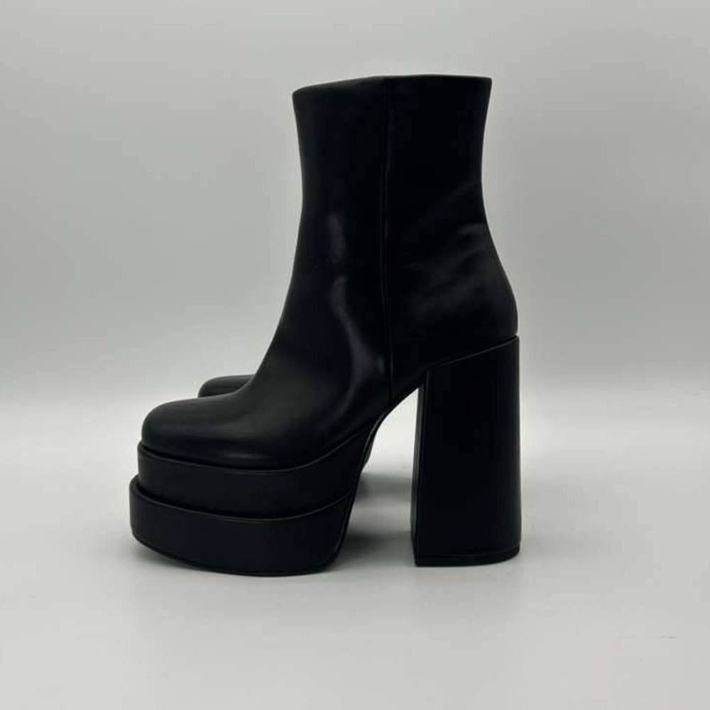 Steve Madden Cobra Black Platform Boots - Women's Size 7.5 - Brand New - Picture 4 of 6